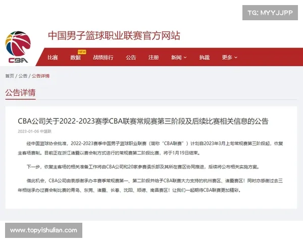 CBA 2023赛季结束的可能性与深远影响分析